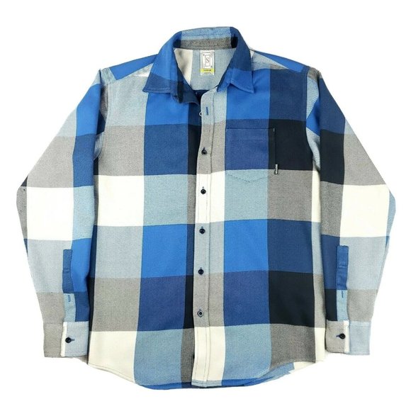 Burton Other - Burton Flannel Mens Long Sleeve Shirt DryRide Blue